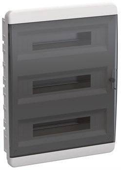 IEK TEKFOR Корпус пласт. ЩРВ-П-54 IP41 черн. прозр. дверь - фото 68494