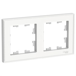 Systeme Electric AtlasDesign Art белый рамка 2-ая ATN200102 - фото 70603