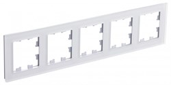 Systeme Electric AtlasDesign Nature матовое стекло белый рамка 5-ая, универсальная ATN330105 - фото 70625