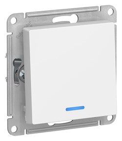 Systeme Electric AtlasDesign Лотос Выключатель 1-клавишный с подсветкой, сх.1а, 10АХ, механизм ATN001313 - фото 70683