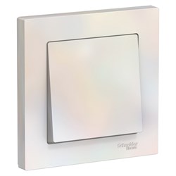 Systeme Electric AtlasDesign жемчуг выключатель 1-клавишный сх.1, 10АХ, в сборе ATN000412 - фото 70733