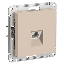 Systeme Electric AtlasDesign песочный розетка компьютерная RJ45, кат. 6A, механизм ATN001286 - фото 70889