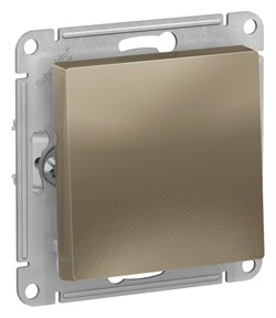 Systeme Electric AtlasDesign шампань выключатель 1-клавишный 2-полюсный, 10А, механизм ATN000521 - фото 70969