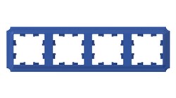 Systeme Electric AtlasDesign Antique аквамарин рамка 4-ая, универсальная ATN101104 - фото 70972