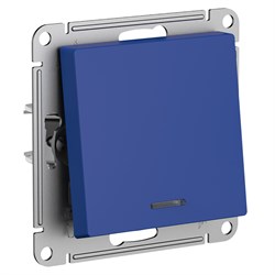 Systeme Electric AtlasDesign аквамарин переключатель 1-клавишный с подсветкой, сх.6а, 10АХ, механизам ATN001163 - фото 70978