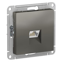 Systeme Electric AtlasDesign сталь розетка компьютерная RJ45, кат. 6A, механизм ATN000986 - фото 71166