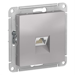 Systeme Electric AtlasDesign алюминий розетка компьютерная RJ45, кат. 6A, механизм ATN000386 - фото 71378