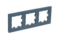 Systeme Electric AtlasDesign Nature натуральное стекло грифель рамка 3-ая ATN360703 - фото 71448