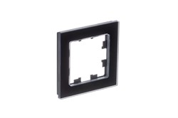 Systeme Electric AtlasDesign Nature натуральное стекло чёрный рамка 1-ая ATN361001 - фото 71483