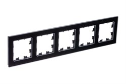 Systeme Electric AtlasDesign Nature натуральное стекло чёрный рамка 5-ая ATN361005 - фото 71486
