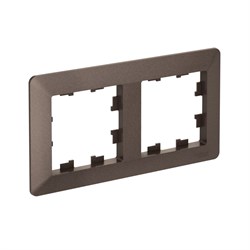 Systeme Electric AtlasDesign Air Мокко/дымчатый черный Рамка 2-ая ATN220602 - фото 71546