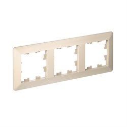 Systeme Electric AtlasDesign Air Бежевый/дымчатый белый Рамка 3-ая ATN220203 - фото 71563