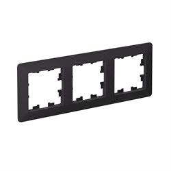 Systeme Electric AtlasDesign Air Карбон/дымчатый черный Рамка 3-ая ATN221003 - фото 71567