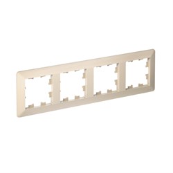 Systeme Electric AtlasDesign Air Бежевый/дымчатый белый Рамка 4-ая ATN220204 - фото 71575