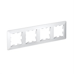 Systeme Electric AtlasDesign Air Белый/дымчатый белый Рамка 4-ая ATN220104 - фото 71576