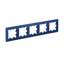 Systeme Electric AtlasDesign Air Аквамарин/дымчатый черный Рамка 5-ая ATN221105 - фото 71598