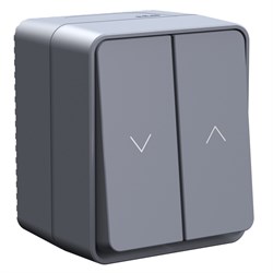 Systeme Electric AtlasDesign Profi54 Антрацит Выключатель 2-клавишный для жалюзи, 2хсх.4 ATN544019 - фото 71631