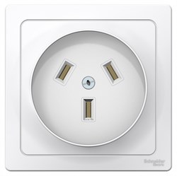 Blanca внутренняя белый розетка силовая 2Р+N, 32А, 250В BLNSR003231 - фото 72804