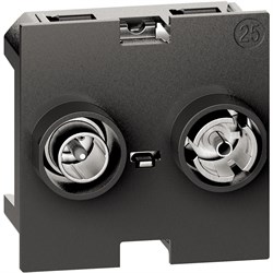 BTicino Living now розетка TV-SAT оконечная 2 мод K4217M2P10 - фото 72990