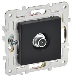 IEK SKANDY Черный Розетка TV оконечная SK-A12Bl SK-A10-O-K02 - фото 73931