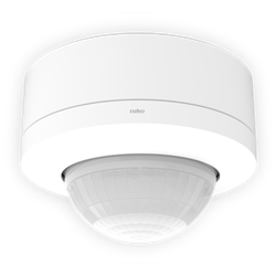 Niko Белый Датчик присутствия 360°, 32-37м, IP54, 2-канальный, накладной, мастер 353-702121 - фото 75718