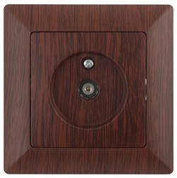 Intro 4-301-10 Розетка TV одиночная, СУ, Solo, венге (10/200/3600) Б0043373 - фото 76540