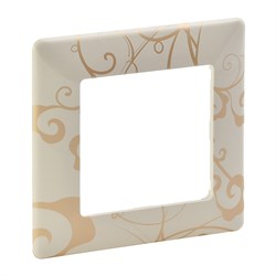Legrand Valena Life ампир бежевый рамка 1-ая 754111 - фото 77200
