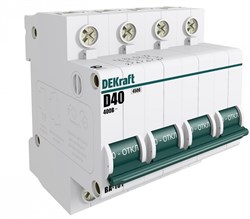 Dekraft Автоматический выключатель 4Р 20А х-ка B ВА-101 4,5кА 11043DEK - фото 78724