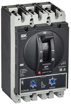 IEK ARMAT Автоматический выключатель в литом корпусе 3P A 150кА 125А ТМ рег. AR-MCCB-3A-150-0125A-ATUC - фото 83648