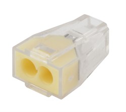 ЭРА NO-222-21 Клемма СМК, серия 102, 2 отверстия, 1.0-2.5мм2 (упак. 100 шт.) Б0033395 - фото 86313