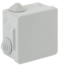 ЭРА KOR-80-80-50-7g Коробка распаячная открытой установки КОР 80х80х50мм с гермовводами 7 вх. IP54 Б0037443 - фото 86405