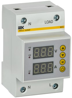 IEK Реле напряжения и тока РНТ-д однофазное 54мм 50А IVC31-1-50 - фото 87391