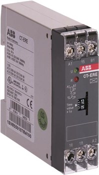 ABB CT-ERE Реле времени задержка на вкл 3-300 сек 24V AC/DC, 220-240V AC, 1ПК 1SVR550107R2100 - фото 87660