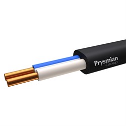 Кабель силовой с ПВХ изоляцией ВВГ-Пнг(А) -LS 2x1,5 ок(N) ч РЭК-Prysmian 1602040106 - фото 88645