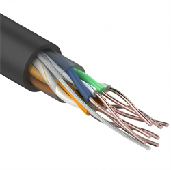 Кабель витая пара U/UTP, категория 5e, ZH нг(А)-HF, 4PR, 24AWG, внутренний, серый, 305 м Rexant 01-0069 - фото 89252