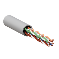 EKF Кабель витая пара TERACOM PRO Cat.5E U/UTP 4 пары solid 24AWG оболочка PVC цвет серый (упак. 305м) TRP-5EUTP-04PVC-GY-IN3 - фото 89275