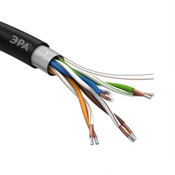 ЭРА FL-4-PE-A Кабель витая пара F/UTP 4x2x24AWG Cat5e CCA PE OUTDOOR 305м SIMPLE Б0044441 - фото 89321