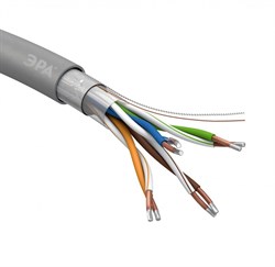 ЭРА FL-4-PVC-A Кабель витая пара F/UTP 4x2x24 AWG Cat5e CCA PVC 305м SIMPLE Б0044440 - фото 89332