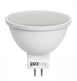 Jazzway Лампа светодиодная (LED) с отражателем d50мм GU5.3 120° 7Вт 220-240В матовая нейтральная холодно-белая 4000К .1033512 - фото 89422