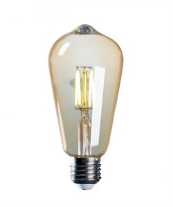 Jazzway Лампа светодиодная (LED) «груша» d64мм E27 300° 4Вт 220-240В прозрачная тепло-белая желтая 2700К .2856937 - фото 89770