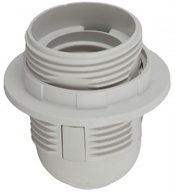ЭРА ACS PTR/KOL-E27-PLA-WH-BOX50 Белый Патрон Е27 с кольцом пластик Б0043748 - фото 90021