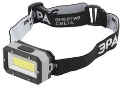 ЭРА GB-708 Фонарь налобный светодиодный Шторм, на батарейках, 3 режима, 5 Вт, СОВ, 3хААА Б0052750 - фото 90373