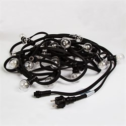 NEON-NIGHT Гирлянда LED Galaxy Bulb String 10м, черный КАУЧУК, 30 ламп*6 LED СИНИЕ, влагостойкая IP65 331-323 - фото 90540