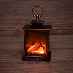 NEON-NIGHT Светодиодный камин "Кантри" с эффектом живого огня 12х12х18,5 см, батарейки 3хАА (не в комплекте) 511-031 - фото 90652