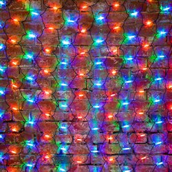 NEON-NIGHT Гирлянда "Сеть" 2x1,5м, черный КАУЧУК, 288 LED Мультиколор 217-119 - фото 90733