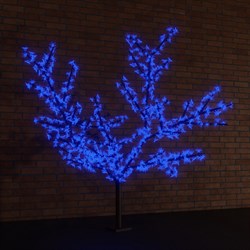 NEON-NIGHT Светодиодное дерево "Сакура", высота 2,4м, диаметр кроны 2,0м, синие светодиоды, IP 65, понижающий трансформатор в комплекте, 531-123 - фото 90773