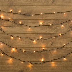 NEON-NIGHT Гирлянда "Твинкл Лайт" 10 м, темно-зеленый ПВХ, 80 LED, цвет ТЕПЛЫЙ БЕЛЫЙ 303-046 - фото 90896