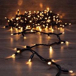 NEON-NIGHT Гирлянда модульная «Дюраплей LED» 10 м, 200 LED, черный каучук, цвет свечения теплый белый 315-216 - фото 90916