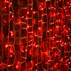 NEON-NIGHT Светов. занавес 1.5м светодиод. (LED) красный 22Вт 220-230В 237-112 - фото 90959