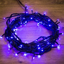 NEON-NIGHT Гирлянда "Твинкл Лайт" 10 м, черный ПВХ, 100 диодов, цвет синий 303-133 - фото 91007